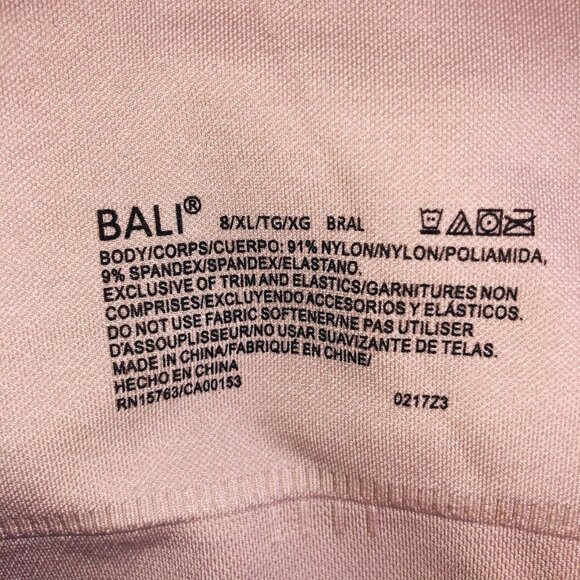 Bali Bralette Size XL Nude One Smooth Up Smooth Support Seamless New - Picture 7 of 8